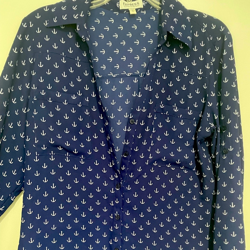 Express Anchor ⚓️ Print Portofino Shirt